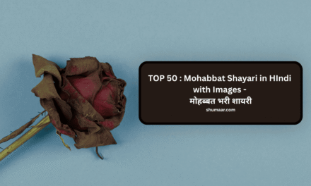 TOP 50 : Mohabbat Shayari in Hindi with Images — मोहब्बत भरी शायरी