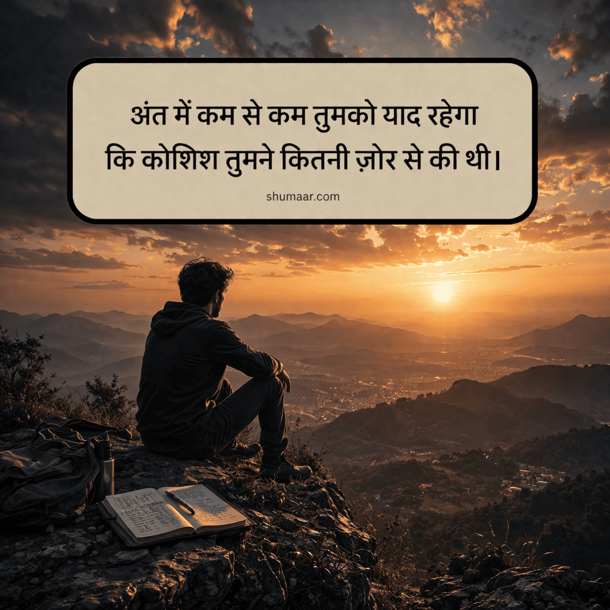 अंत में कम से कम तुमको याद रहेगा — motivational thoughts in hindi