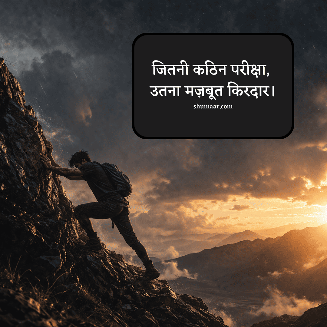 जितनी कठिन परीक्षा उतना मज़बूत किरदार — motivational thoughts in hindi