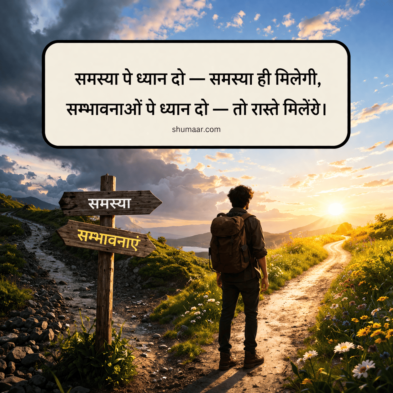 समस्या पे ध्यान दो समस्या ही मिलेगी — motivational thoughts in hindi