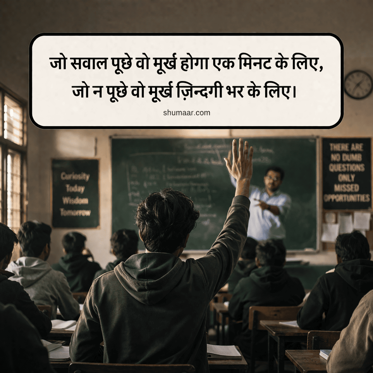 जो सवाल पूछे वो मुर्ख होगा एक मिनट के लिए — motivational thoughts in hindi