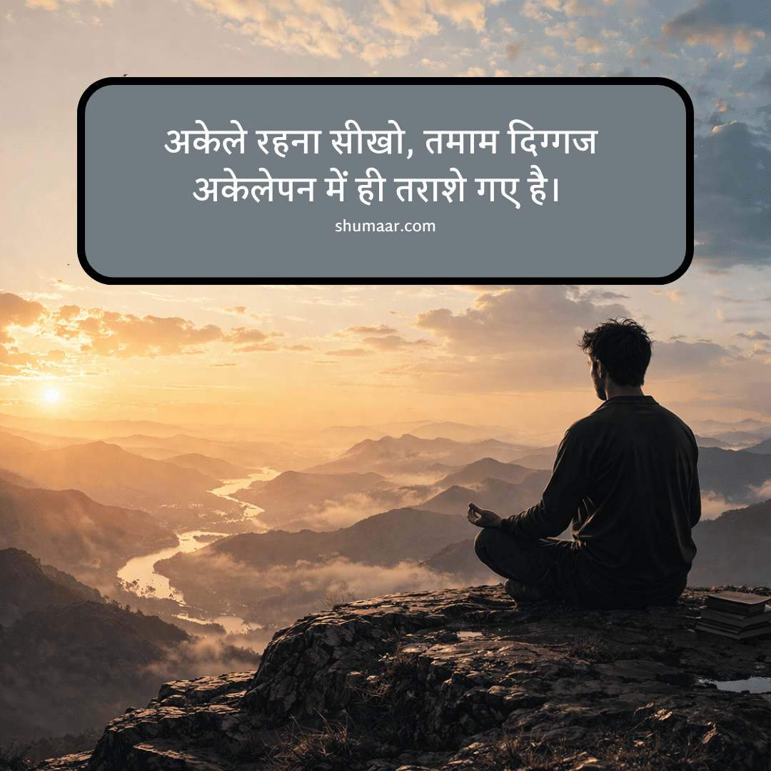 अकेले रहना सीखो — motivational thoughts in hindi